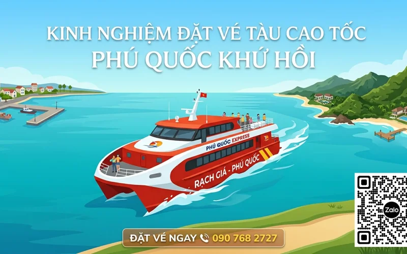 Vé tàu cao tốc Rạch Giá Phú Quốc khứ hồi giá tốt