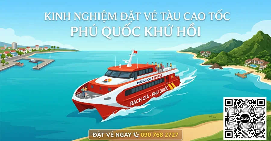 Vé tàu cao tốc Rạch Giá Phú Quốc khứ hồi giá tốt